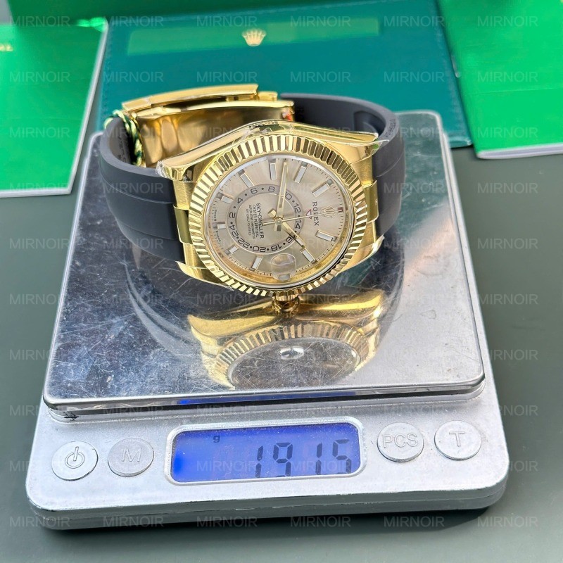 Dong-Ho-Rolex-Che-Tac-Sky-Dweller-Mat-Vang-Champagne-Nang-192-Grams-Xuong-ZF-42mm-13.jpg