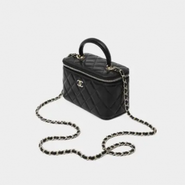 샤넬 탑핸들 베니티백 램스킨