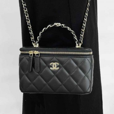 샤넬 탑핸들 베니티백 램스킨