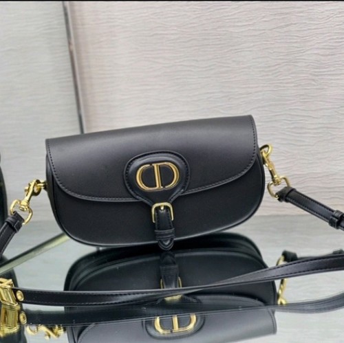 디올 바비 이스트 웨스트백 박스 카프스킨 블랙 골드