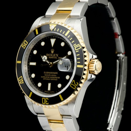로렉스 서브마리너 116613LN 투톤콤비 옐로우골드-Rolex Submariner 116613LN Black Wrapped