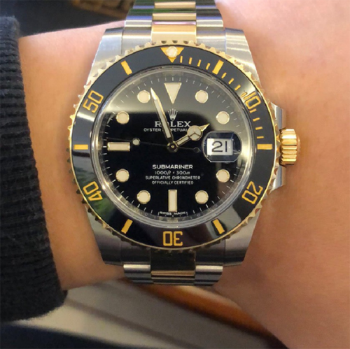 로렉스 서브마리너 116613LN 투톤콤비 옐로우골드-Rolex Submariner 116613LN Black Wrapped