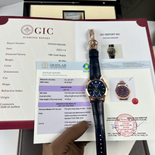 파텍필립 컴플리케이션 - Patek Philippe Complications 5396R Blue Dial Custom 18K Gold Wrapped 38.5mm