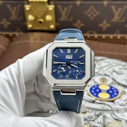 파텍필립 큐비투스 - Patek Philippe Cubitus 5822P Blue Dial Calibre 240 Super Clone Movement 45mm