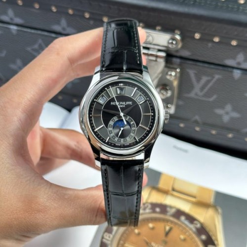 파텍필립 컴플리케이션 - Patek Philippe Complications 5205G Gray Dial Leather Strap 40mm