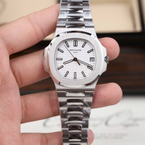 파텍필립 노틸러스 - Patek Philippe Nautilus 5711 White Dial Metal Wire 40mm