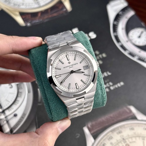 바쉐론 콘스탄틴 오버시즈 4500V실버 화이트 다이얼-Vacheron Constantin Overseas 4500V