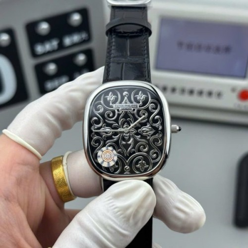 파텍필립 골든엘립스 - Patek Philippe Golden Ellipse 5738 Grand Feu Black Enamel 34.5×39.5mm