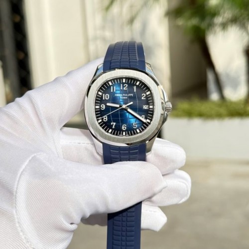 파텍필립 아쿠아넛 - Patek Philippe Aquanaut 5168 Blue Dial Rubber Strap 42.2mm