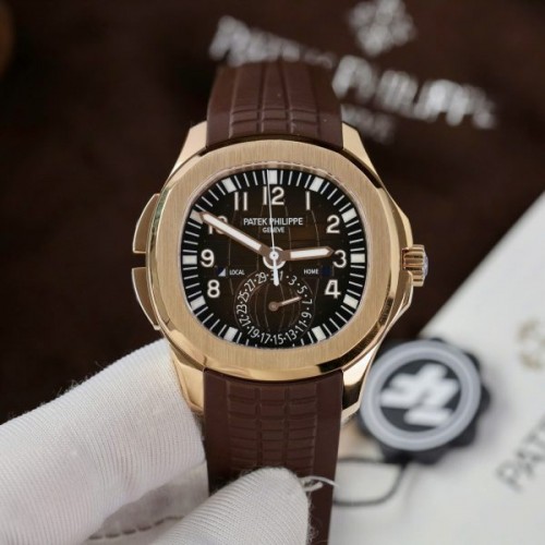 파텍필립 아쿠아넛 - Patek Philippe Aquanaut 5164R Brown Dial Rubber Strap 40.8mm