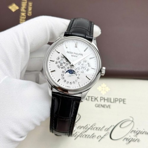 파텍필립 그랜드 컴플리케이션 - Patek Philippe Grand Complications 5327 White Leather Strap 3K 40mm