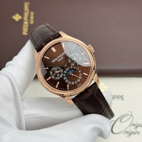 파텍필립 그랜드 컴플리케이션 - Patek Philippe Grand Complications 5327 Brown Dial Leather Strap 3K 40mm