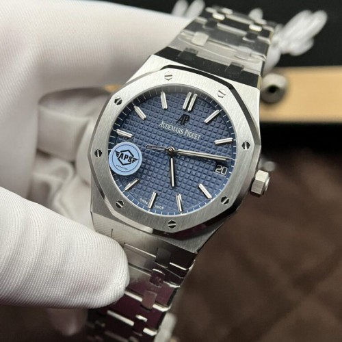 오데마피게 로얄오크 크르노 그래프 블루 다이얼 15500-Audemars Piguet Royal Oak 15500