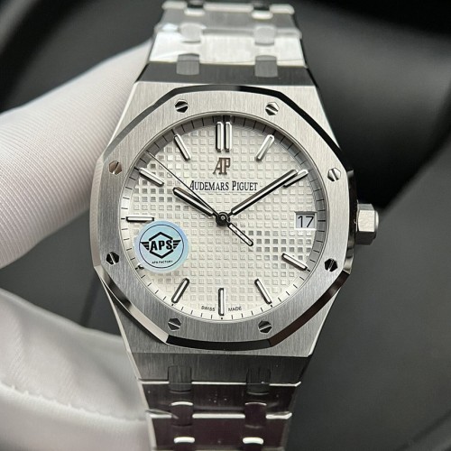 오데마피게 로얄오크 크르노 그래프 화이트 다이얼 15500-Audemars Piguet Royal Oak 15500