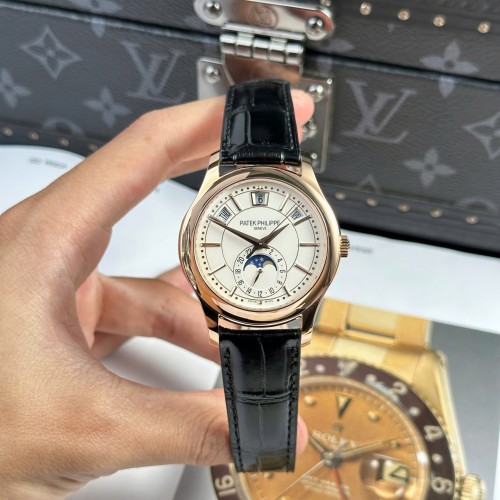 파텍필립 컴플리케이션 - Patek Philippe Complications 5205R  Watch Leather Strap 40mm