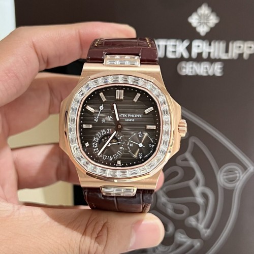 파텍필립 노틸러스 - Patek Philippe Nautilus 5724R Gold Wrapped Moissanite Diamond 40mm