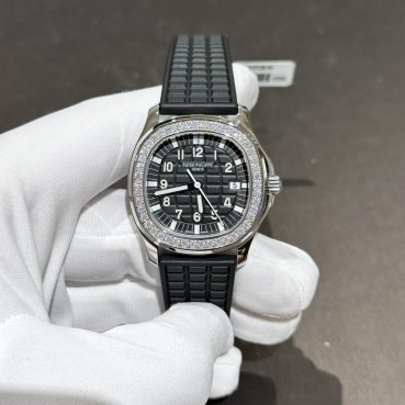 파텍필립 아쿠아넛 - Patek Philippe Aquanaut 5067A Moissanite Diamond Black 35.6mm