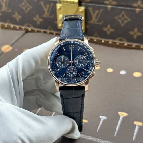 오데마피게 코드 - Audemars Piguet Code 11.59 Blue Dial Case Rose Gold 41mm