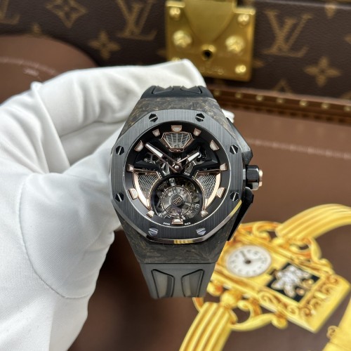 오데마피게 로얄 오크 -컨셉 - Audemars Piguet Royal Oak Concept Flying Tourbillon UAE Version Black Rubber Strap 42mm