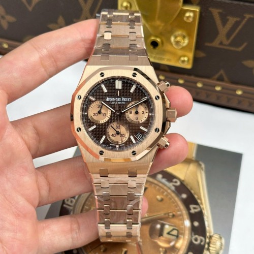 오데마피게 로얄 오크 - Audemars Piguet Royal Oak Chronograph 26239 Brown Dial New 2025 41mm