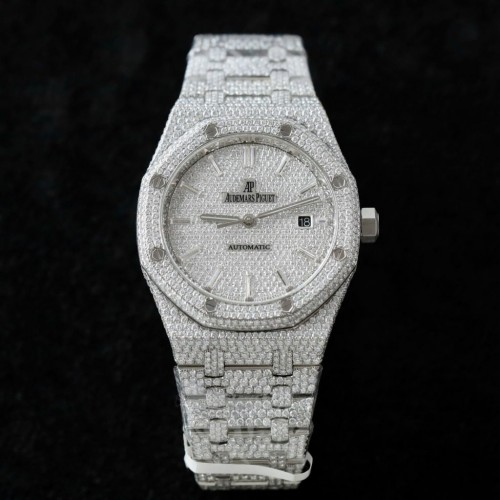 오데마피게 로얄 오크 - Audemars Piguet 15400 Watch Diamonds Moissanite 41mm