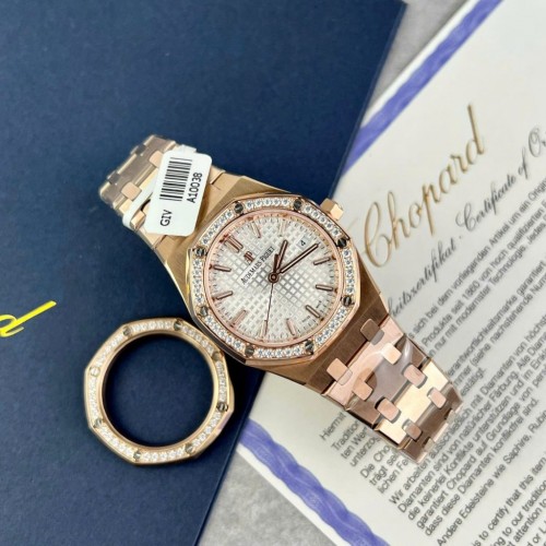 오데마피게 로얄 오크 - Audemars Piguet Royal Oak Bezel Diamonds Moissanite 34mm