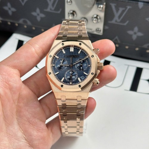 오데마피게 로얄 오크 - Audemars Piguet Royal Oak 26240 Rose Gold Dial Blue 41mm