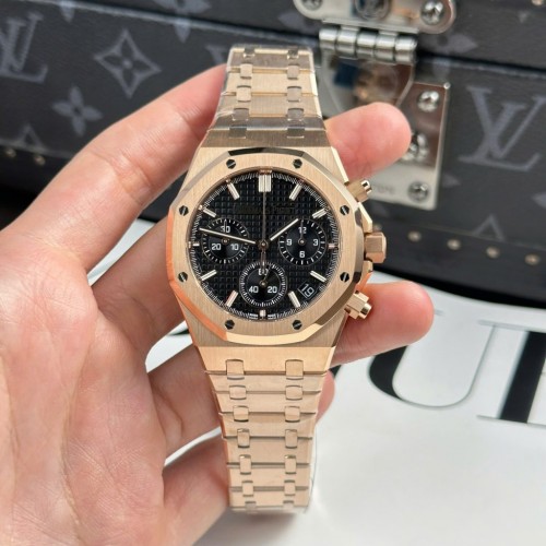 오데마피게 로얄 오크 - Audemars Piguet Royal Oak 26240 Rose Gold Dial Black 41mm