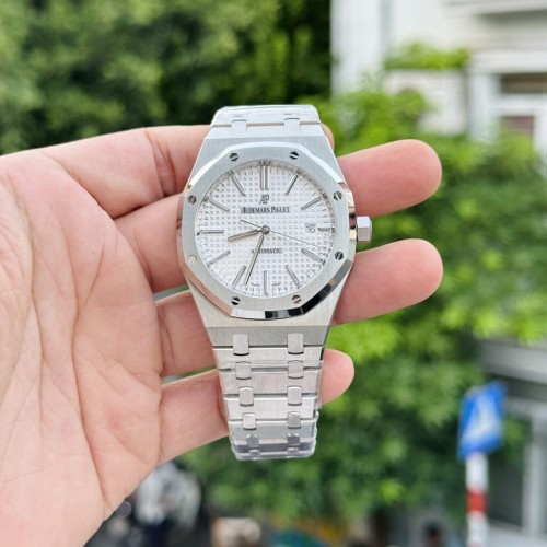 오데마피게 로얄 오크 - Audemars Piguet Royal Oak 15400ST White Dial 41mm