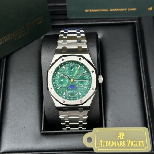 오데마피게 로얄 오크 - Audemars Piguet Royal Oak 26574ST Green Dial 41mm