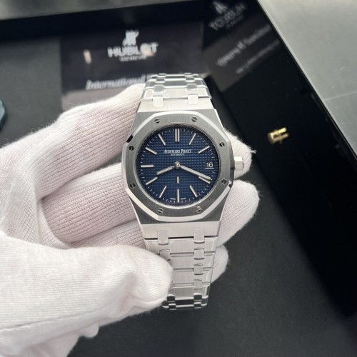 오데마피게 로얄 오크 - Audemars Piguet Royal Oak 16202ST Blue Dial 39mm