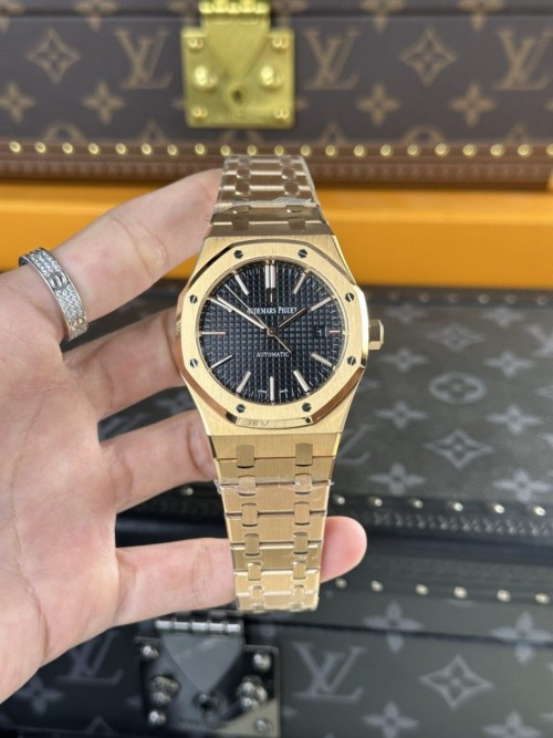 오데마피게 로얄 오크 - Audemars Piguet Royal Oak 15400OR Black Dial 41mm