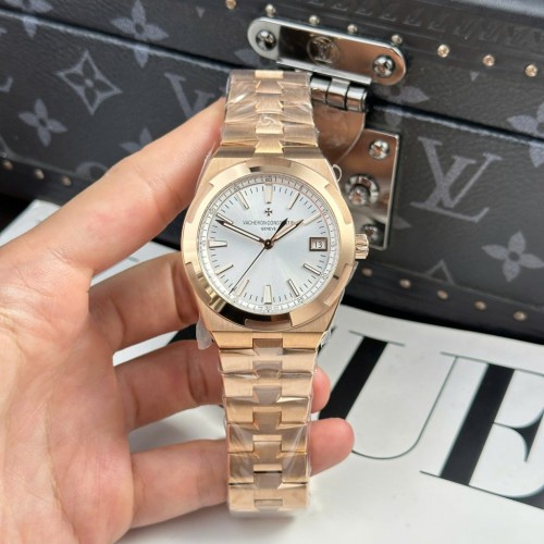 바쉐론 콘스탄틴 오버시즈 - Vacheron Constantin Overseas 4500V Rose Gold White Dial 41mm