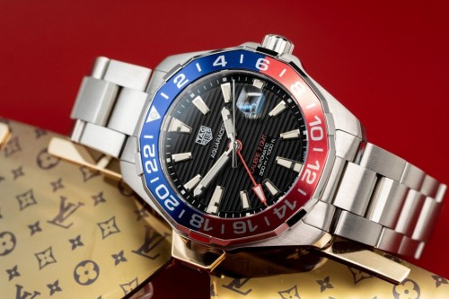 태그호이어 아쿠아레이서 - Tag Heuer Aquaracer Black Dial Metal Wire 43mm
