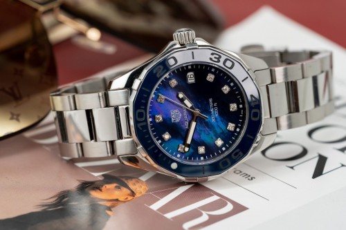 태그호이어 아쿠아레이서 - Tag Heuer Aquaracer WAY131L.BA0748 Mother Of Pearl Dial Blue 43mm