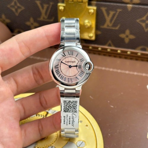 까르띠에 산토스 - Cartier Santos Dumont Large Model White Dial Leather Strap 43.5×31.4mm