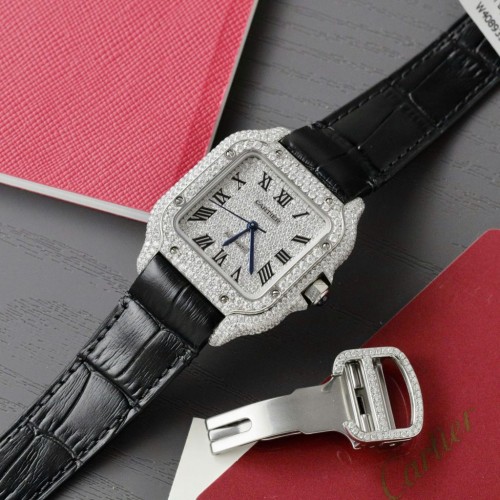 까르띠에 발롱블루 - Cartier Ballon Bleu Gray Dial Metal Wire 40mm