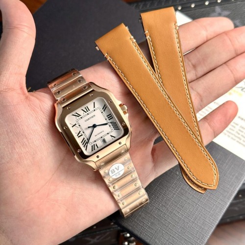 까르띠에 산토스 - Cartier Santos Rose Gold 39.8mm
