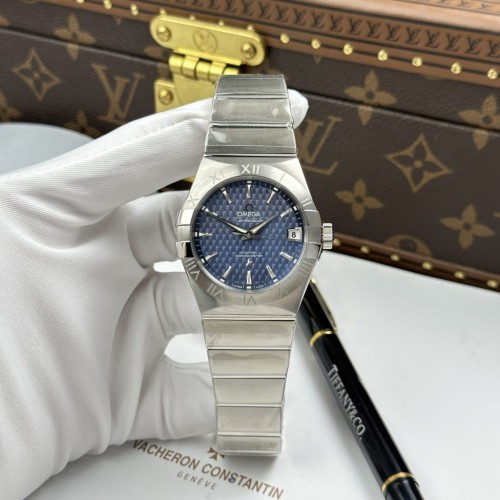 오메가 컨스텔레이션 - Omega Constellation Blue Dial Swiss Automatic Movement 38mm