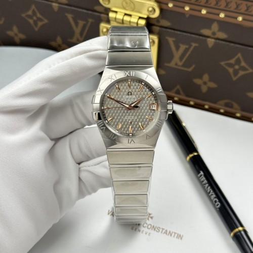 오메가 컨스텔레이션 - Omega Constellation Watches Gray Dial Swiss Automatic Movement 38mm