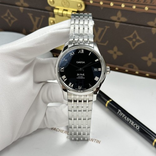 오메가 드빌 - Omega De Ville Co-Axial Chronometer 8500 Black Dial Metal Strap 41mm