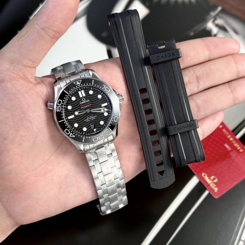 오메가 씨마스터 다이버 300M - Omega Seamaster Diver 300m Co-Axial Black Dial 42mm