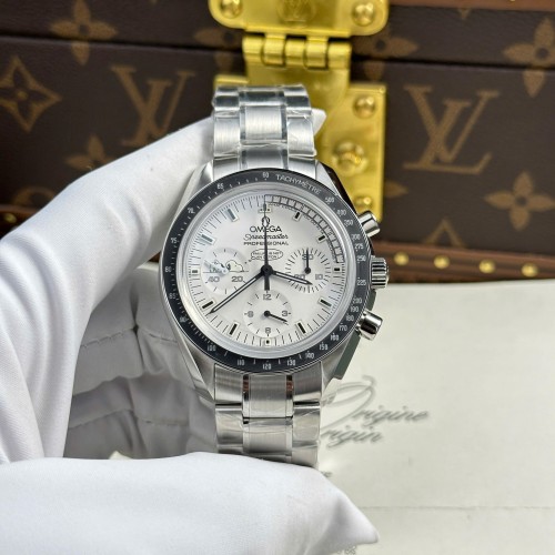 오메가 스피드 마스터 - Omega Speedmaster Apollo 13 Silver Snoopy Metal Wire 42mm