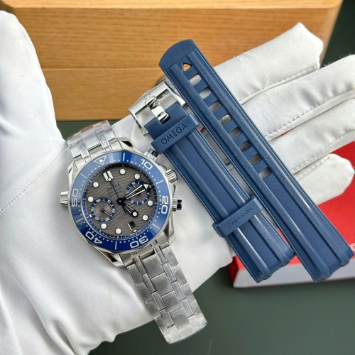 오메가 씨마스터 다이버 300M - Omega Seamaster Diver 300M Chronograph Dial Gray44mm