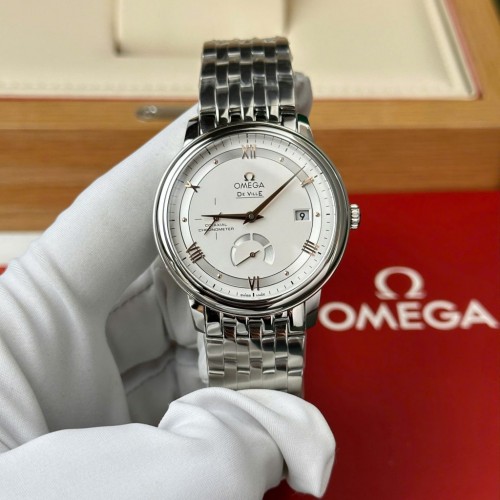 오메가 드빌 - Omega De Ville Prestige Power Reserve White Dial Metal Wire 39.5mm