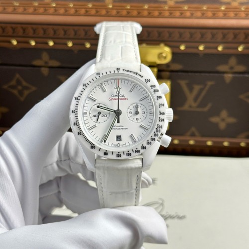 오메가 스피드 마스터 - Omega Speedmaster White Side of The Moon White Ceramic 44mm
