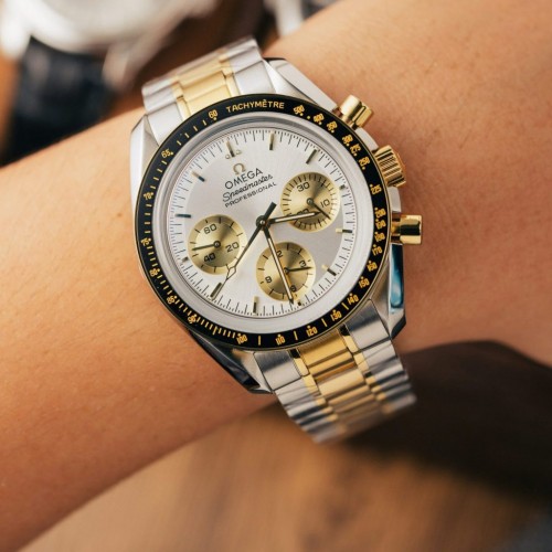 오메가 스피드 마스터 - Omega SpeedMaster MoonWatch Chronogarph Demi Gold 2mm