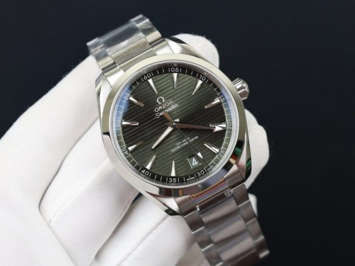 오메가 씨마스터 아쿠아테라 - Omega Seamaster Aqua Terra Green Dial Metal Wire 41mm