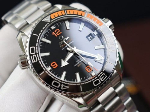 오메가 씨마스터 플래닛 오션 - Omega Planet Ocean Metal Strap Dial Black 43.5mm