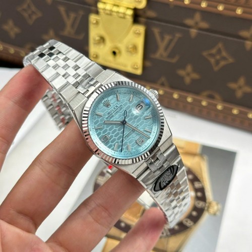 로렉스 랜드 드웰러 - Rolex Land-Dweller 127236 Ice Blue Dial Honeycomb Pattern 36mm